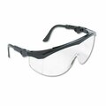 Crews MCR Safety, Tomahawk Wraparound Safety Glasses, Black Nylon Frame, Clear Lens, 12/box TK110